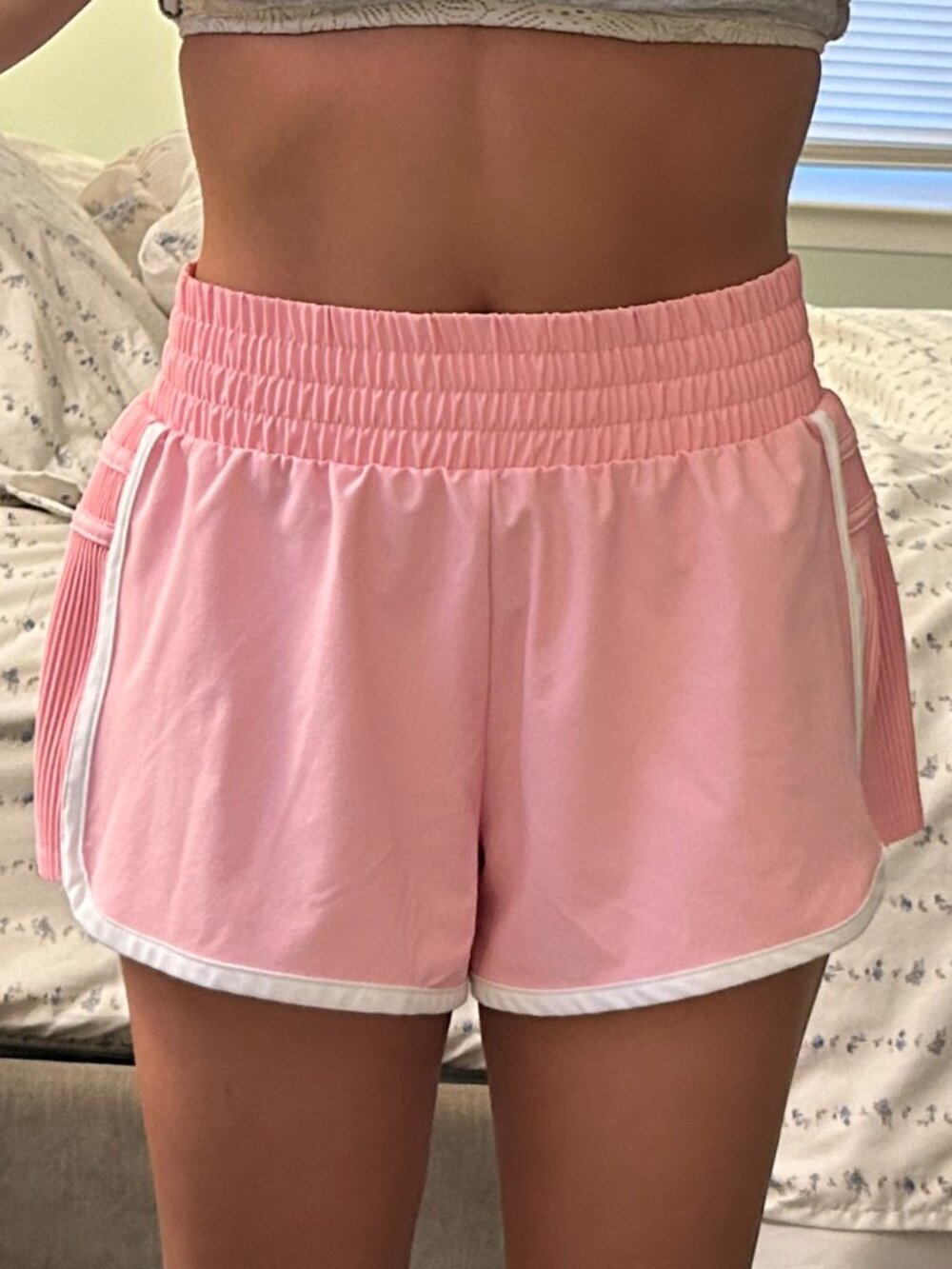 All in Motion Woven Mid-Rise Run Shorts